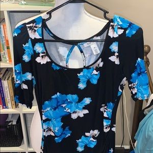 WHBM floral top XS
